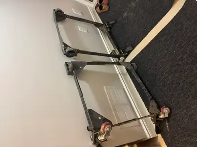 mobile tablesaw ect bases , 2 available , 600lb capacity, fully adjustable