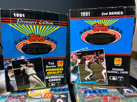 1991 Topps Stadium Club Baseball 1st Series Box & 2nd Series Box