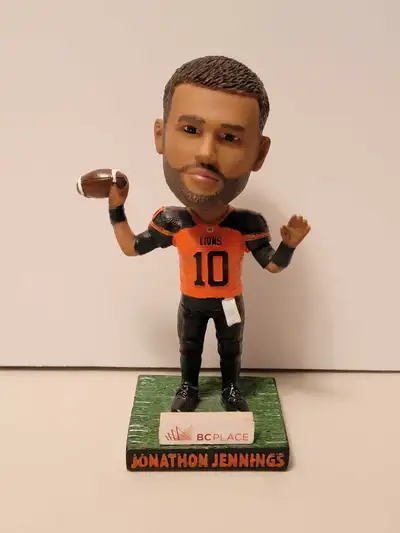 2017 BC Lions Bobblehead - Jonathan Jennings CFL USED The bobblehead is in very good condition. No d...