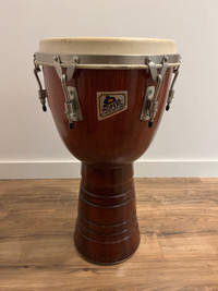 Moperc Djembe 13in ash wood with mahogany stain