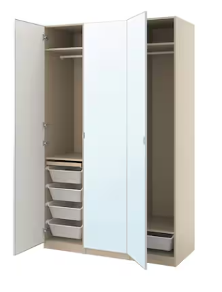 Pax IKEA WARDROBE with mirror / glass doors. I deliver!, View more