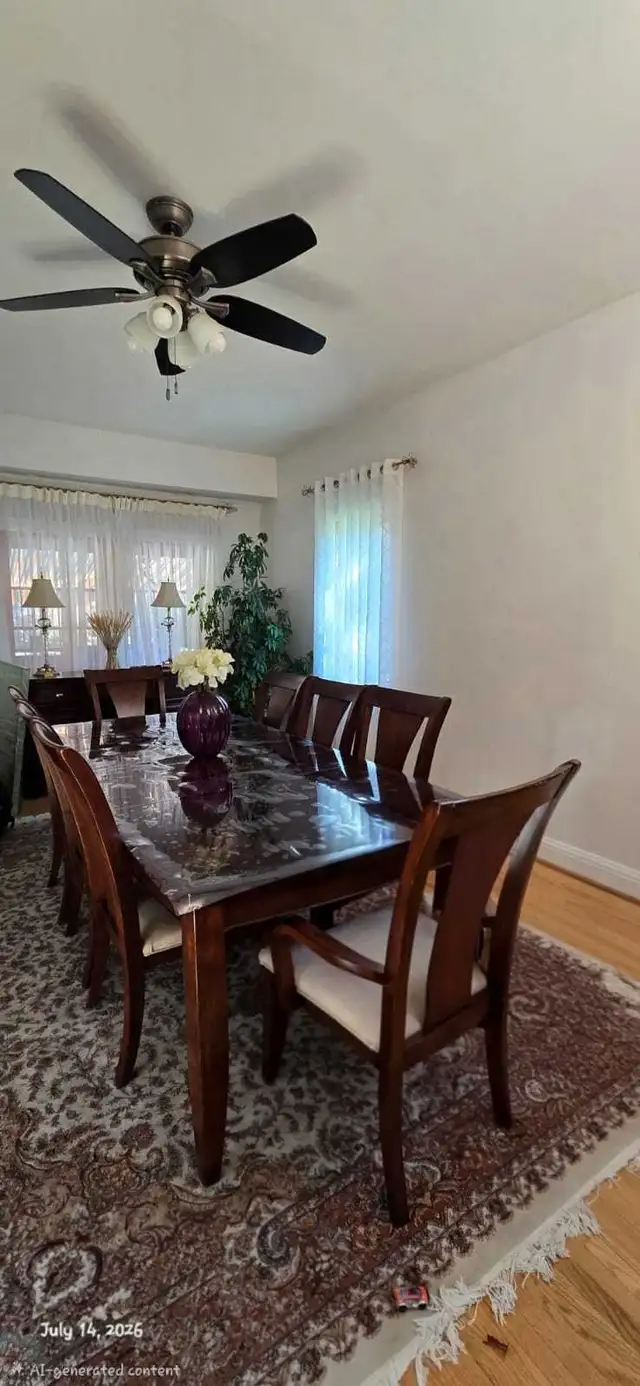 Solid Wood Dining Table & 8 Chairs in Dining Tables & Sets in City of Toronto - Image 3