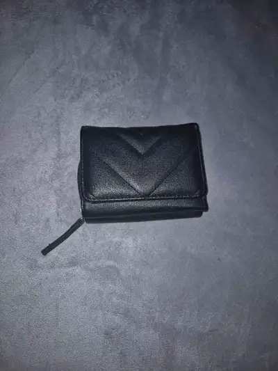 Title: Black Quilted Leather Wallet , View more