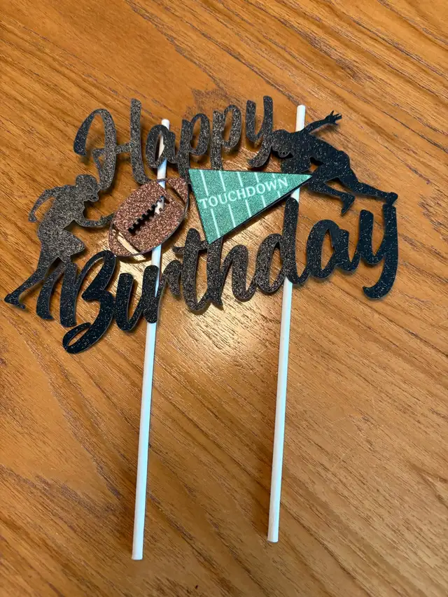 football cake topper 