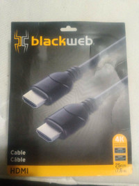 Black web HDMI cable 25feet 
