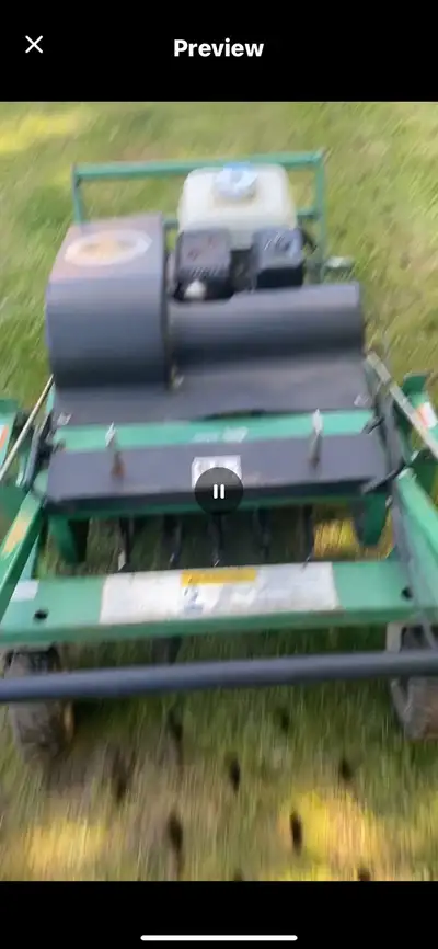 Billy Goat Aerator 5.5 Honda motor, View more