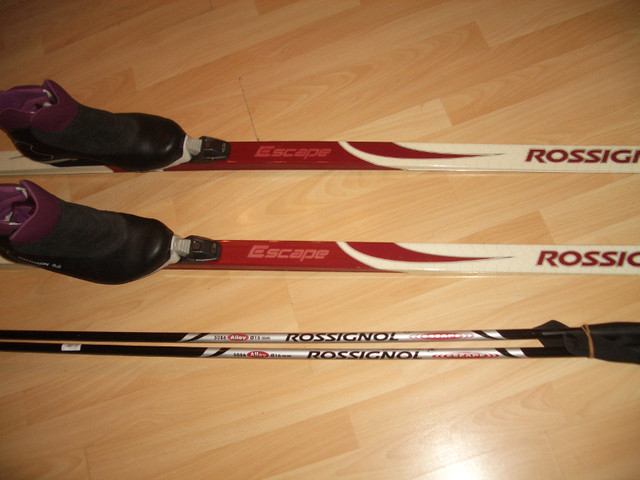 Kit:  ski de fond  ROSSIGNOL  XC 203 cm + bottes Salomon 12 US m dans Ski  à Ville de Montréal - Image 3