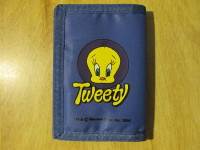 LOONEY TUNES Cartoon TWEETY BIRD Wallet Vintage Warner 1990 Toy