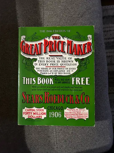 This 1906 catalog book is in great shape. The pic tells you about what it is, amazing what the price...