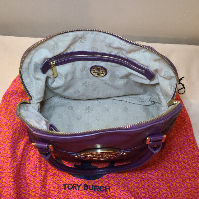 "TORY BURCH" AMANDA SATCHEL LEATHER BAG in Women's - Bags & Wallets in Ottawa - Image 4