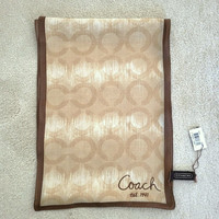 New With Tag - COACH Silk Scarf with Coach store bag
