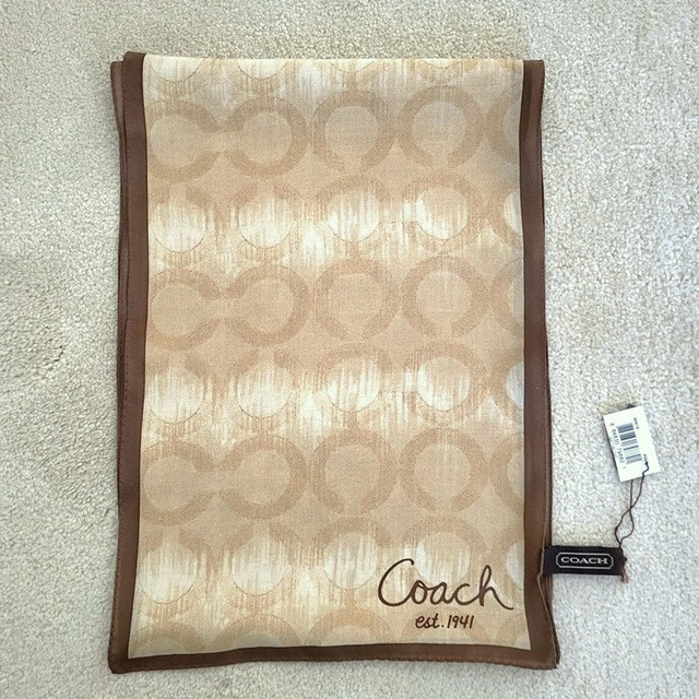 New With Tag - COACH Silk Scarf with Coach store bag in Women's - Tops & Outerwear in Hamilton