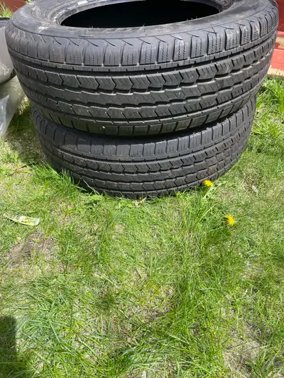 Two All season tires 225/65R 17 with long life remaining. In very good condition. No plugs patches o...