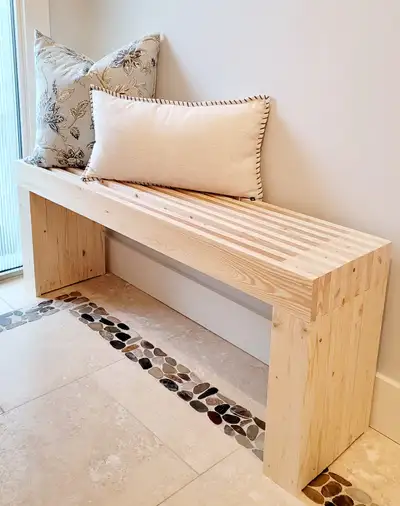 Haven Scandinavian Bench– Handcrafted, Solid Wood, View more