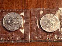 1988-89 Canada 1oz Silver Maple Leaf Sealed original RCM plastic