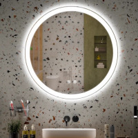 Cheire 32-inch Round LED Bathroom Vanity Mirror Frameless BNIB