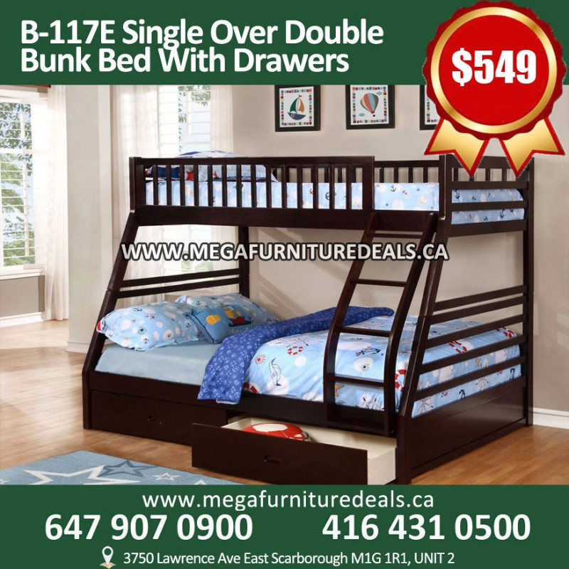 Blowout Sale Single over double bunk bed * bunk bed*kids bed* Beds