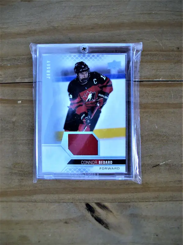 CARTE HOCKEY CARD, CONNOR BEDARD, JERSEY TEAM CANADA MINT COND.63826839735809121