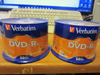2  Verbatim DVD-R 50 pack spindles