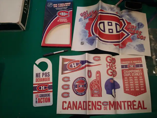 canadiens de montreal sticker auto-collant mask masque fan nhl in Arts & Collectibles in Laurentides - Image 10