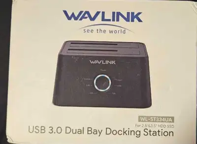 Wavlink USB 3.0 Dual Bay Docking Station, View more