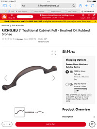  Oil Rubbed Bronze Cabinet Handles
