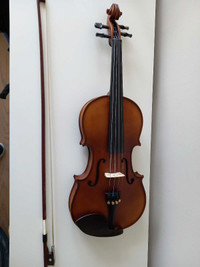 Violin and bow size 4/4 with box