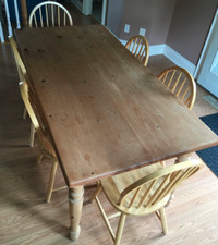 Mennonite Pine Harvest Table. Grand Bend area. 