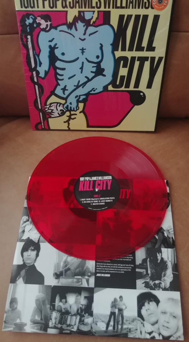 Mint IGGY POP Album KILL CITY US Press Limited Edition RED Vinyl in Arts & Collectibles in St. Catharines - Image 3