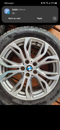 Set of 4 BMW Rims with Winter Tires