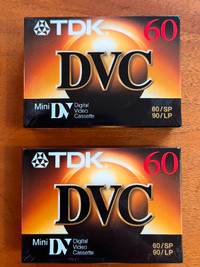 Mini Digital Video Cassettes. TDK DVC. . 60 minutes.