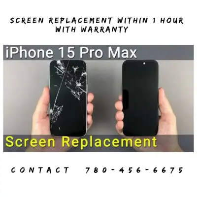 IPHONE 15 PRO MAX SCREEN REPLACEMENT (LCD $129 & SOLED $239), View more
