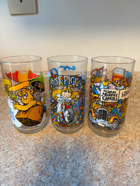 1981 McDonalds Muppets Collectible Glass Cups