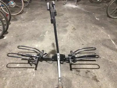 Heavy duty bike rack holds 2 bikes