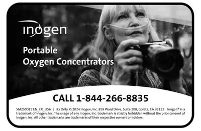 Inogen oxygen PORTABLE OXYGEN FOR YOUR ON-THE-GO LIFESTYLE Call for a free consultation! 1-844-266-8...