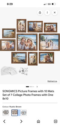 This set includes 10 collage photo frames and 10 mats. Mississauga / Peel Region Toronto (GTA) Preview