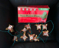 Vintage Chinese lanterns string of 10 lights all working