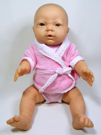 Vintage Berjusa BABY GIRL Doll 15" Perfect As Is or for Reborn