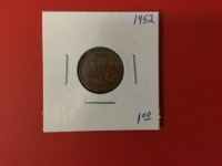 1952     Canada small    penny