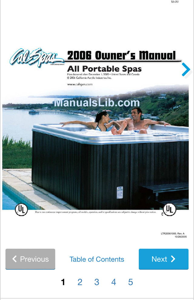 2006 Cal Spa in Hot Tubs & Pools in Ottawa