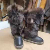 Dog fur boots, size EU 40-41