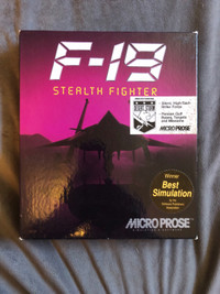 F-19 Stealth Fighter DOS Big Box PC Game