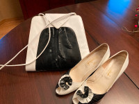 Italian leather pumps size 9.5 narrow + purse