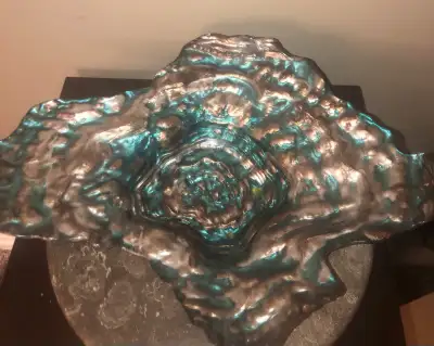 vintage Unique Hand Painted glass Bowl, View more
