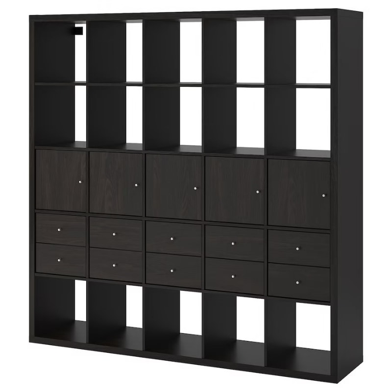 Ikea KALLAX Shelf with 2 Doors and 4 Drawers (5x5) delivery Bookcases & Shelving Units