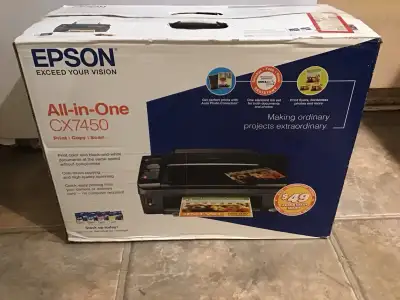 Epson All-In-One CX7450 Inkjet Color Printer - New In Open Box -, View more