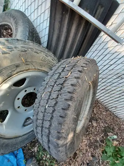 3 ford truck rim and tires $50 each