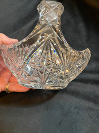 Vintage Cut Crystal Basket