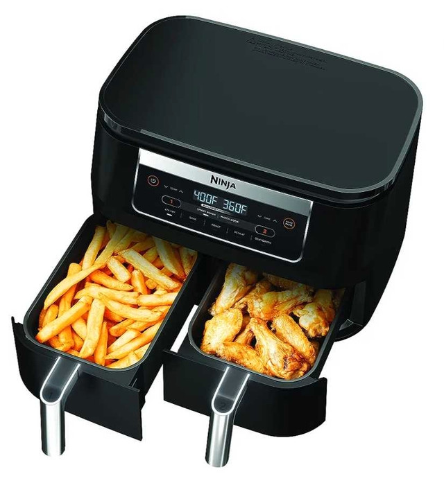 Ninja Foodi DZ090C 5-in-1, 6-qt. 2-Basket Air Fryer w/DualZone in Toasters & Toaster Ovens in City of Toronto - Image 3