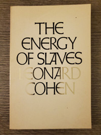 BOOK: The Energy of Slaves by Leonard Cohen